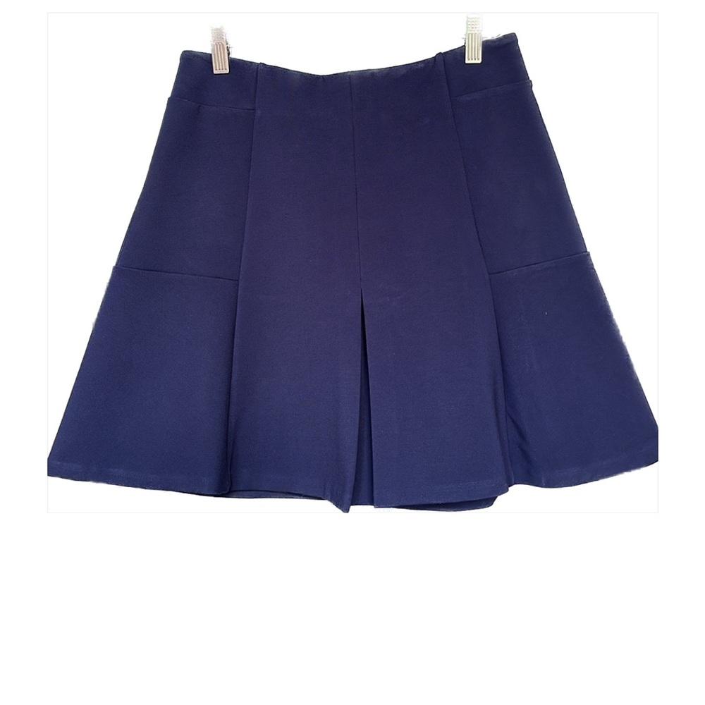 NEW Vineyard Vines size small front pleat ponte skirt in navy